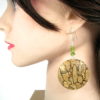 Boucles d'oreilles bois artisanales