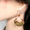 Boucles d'oreilles bois artisanales