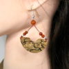 Boucles d'oreilles bois artisanales