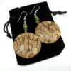 Boucles d'oreilles bois artisanales