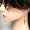 Boucles d'oreilles bois artisanales argent 925