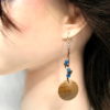 Boucles d'oreilles bois artisanales. Argent 925
