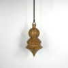 Pendule de radiesthésie artisanal, bois de Chêne