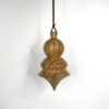 Pendule de radiesthésie artisanal, bois de Chêne