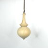 Pendule de radiesthésie artisanal, tourné en bois de Houx