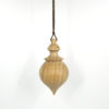 Pendule de radiesthésie artisanal, tourné en bois de Hêtre.