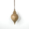Pendule de radiesthésie artisanal, tourné en bois de Noyer.