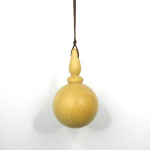 Pendule de radiesthésie artisanal, tourné en bois de Buis.