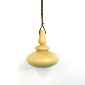 Pendule de radiesthésie artisanal, tourné en bois de Buis.