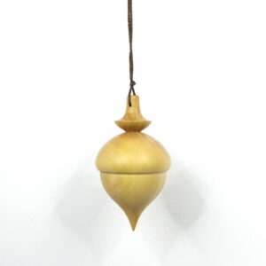 Pendule de radiesthésie artisanal, tourné en bois de Buis.